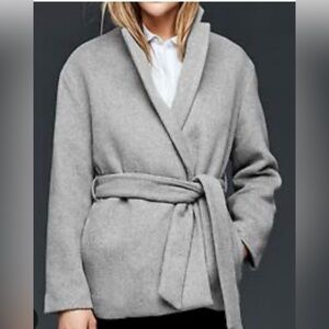 GAP Gray felt wrap Coat